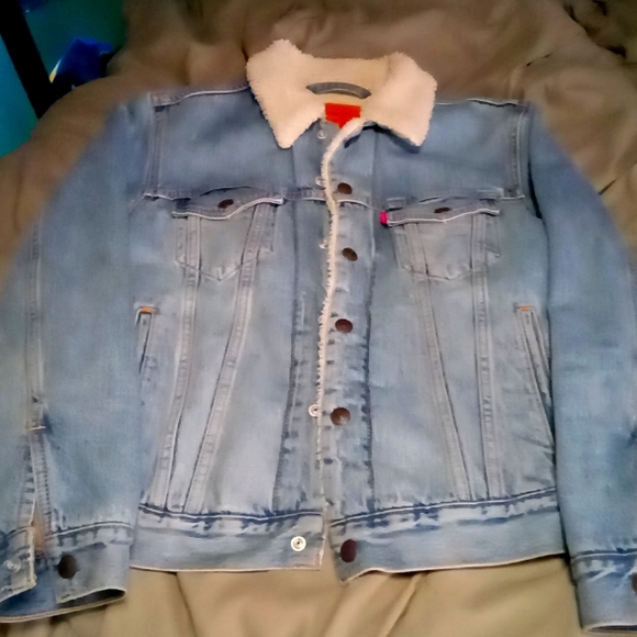 Vintage sherpa Levi women's jacket size small - Picture 1 of 2
